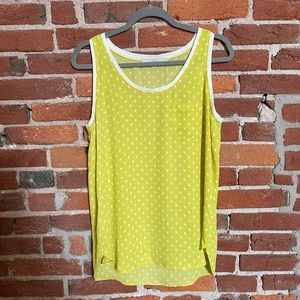 Yellow polka dot blouse